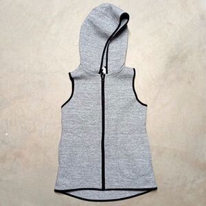Lululemon Insculpt Gray Hooded Full Zip Active Gym Yoga Vest - Women's Size 4